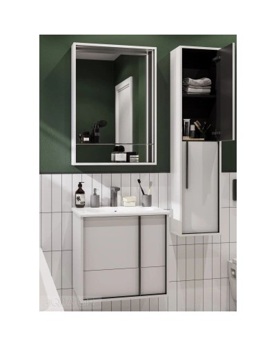 Тумба белый матовый 58,6 см Акватон Ривьера 1A238801RVX20