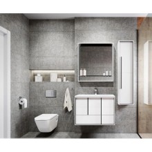 Тумба белый матовый 78,6 см Акватон Ривьера 1A239001RVX20