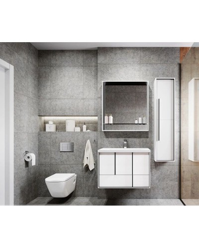 Тумба белый матовый 78,6 см Акватон Ривьера 1A239001RVX20