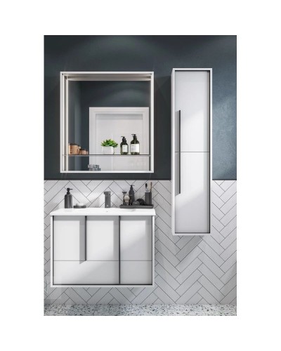 Тумба белый матовый 78,6 см Акватон Ривьера 1A239001RVX20