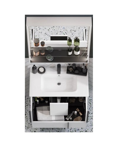 Тумба белый матовый 78,6 см Акватон Ривьера 1A239001RVX20