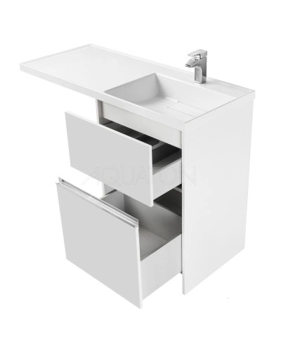 Тумба белый глянец 57 см Акватон Лондри 1A235901LH010