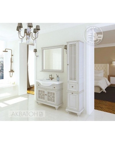 Тумба Беатриче 85 слоновая кость патина Aquaton 1A191701BEM60