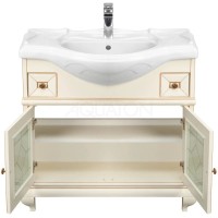 Тумба Беатриче 85 слоновая кость патина Aquaton 1A191701BEM60