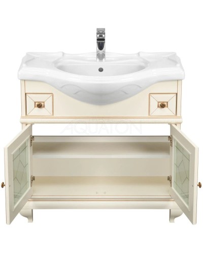 Тумба Беатриче 85 слоновая кость патина Aquaton 1A191701BEM60