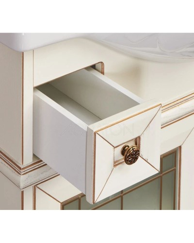 Тумба Беатриче 85 слоновая кость патина Aquaton 1A191701BEM60