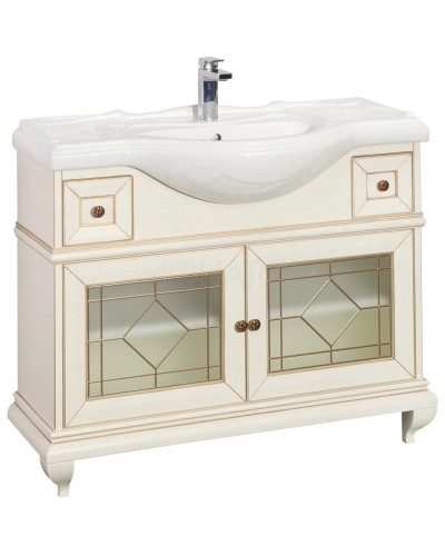 Тумба Беатриче 105 слоновая кость патина Aquaton 1A187201BEM60