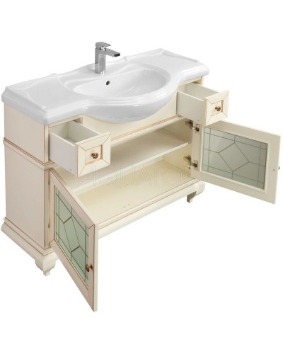 Тумба Беатриче 105 слоновая кость патина Aquaton 1A187201BEM60