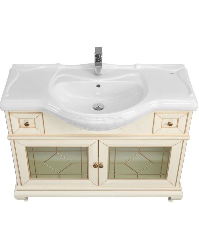 Тумба Беатриче 105 слоновая кость патина Aquaton 1A187201BEM60