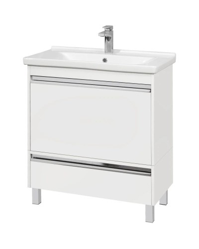 Тумба белый глянец 76 см Акватон Капри 1A230201KP010