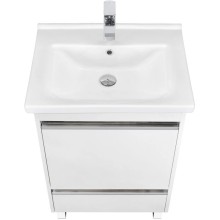 Тумба белый глянец 55 см Акватон Капри 1A230101KP010