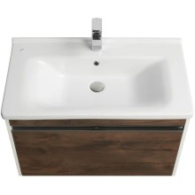 Тумба белый глянец/таксония темная 76 см Акватон Капри 1A230201KPDB0