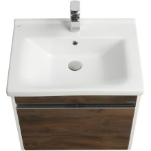 Тумба белый глянец/таксония темная 55 см Акватон Капри 1A230101KPDB0