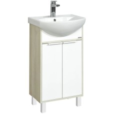 Тумба белый глянец/ясень фабрик 46,6 см Акватон Рико 1A212401RIB90