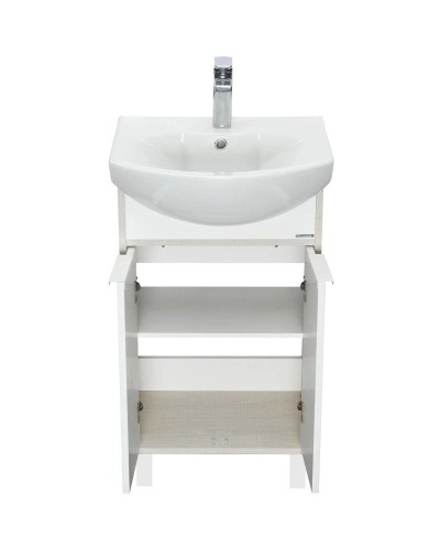 Тумба белый глянец/ясень фабрик 46,6 см Акватон Рико 1A212401RIB90