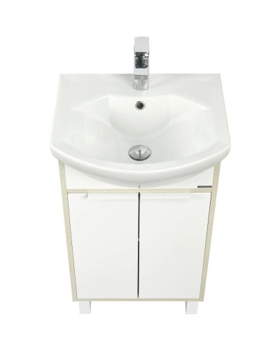 Тумба белый глянец/ясень фабрик 46,6 см Акватон Рико 1A212401RIB90