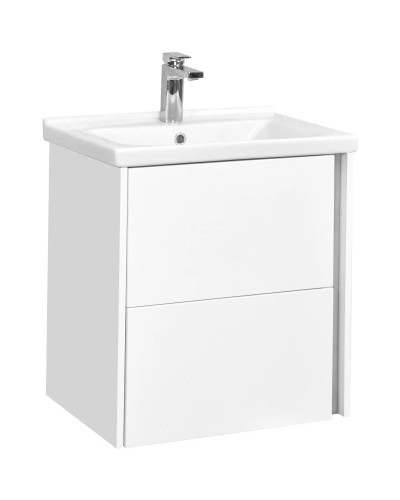 Тумба белый глянец 56,5 см Акватон Стоун 1A231401SX010