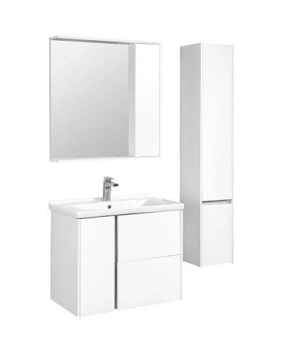 Тумба белый глянец 76 см Акватон Стоун 1A228201SX010