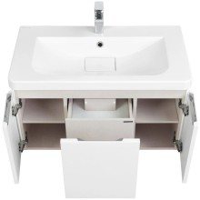 Тумба белый глянец 84,4 см Акватон Шерилл 1A208801SH010