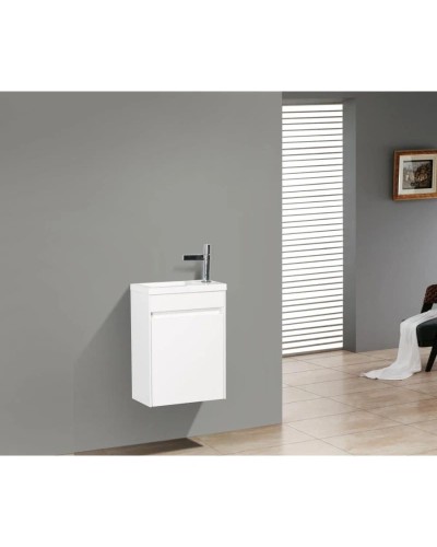 Тумба Bianco Lucido 39,4 см BelBagno Pietra Mini-400-1A-SO-BL-R