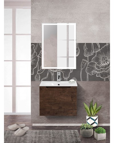 Тумба под раковину BelBagno Etna 60 ETNA-600-1C-SO-RW-P подвесная Rovere Moro