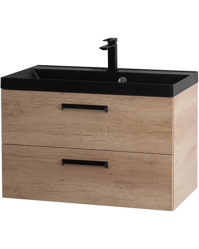 Тумба под раковину BelBagno Aurora 80 AURORA-800-2C-SO-RNN подвесная Rovere Nebrasca Nature