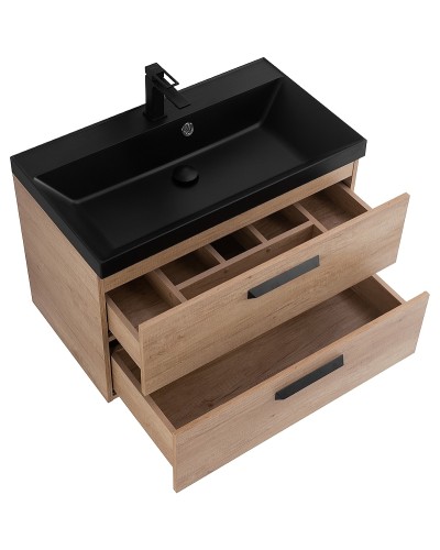 Тумба под раковину BelBagno Aurora 80 AURORA-800-2C-SO-RNN подвесная Rovere Nebrasca Nature