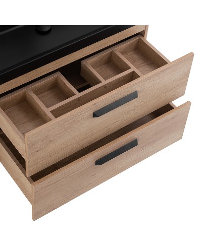 Тумба под раковину BelBagno Aurora 80 AURORA-800-2C-SO-RNN подвесная Rovere Nebrasca Nature