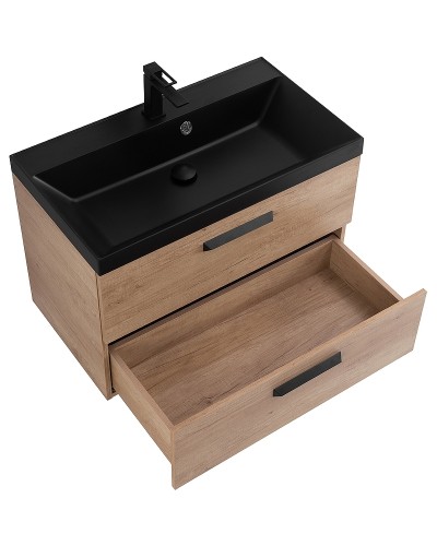 Тумба под раковину BelBagno Aurora 80 AURORA-800-2C-SO-RNN подвесная Rovere Nebrasca Nature