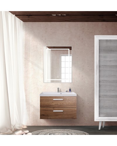 Тумба под раковину BelBagno Aurora 70 AURORA-700-2C-SO-RT подвесная Rovere Tabacco