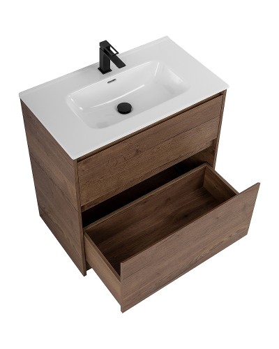 Тумба под раковину BelBagno Kraft 80 KRAFT-800-2C-PIA-RT Rovere Tabacco