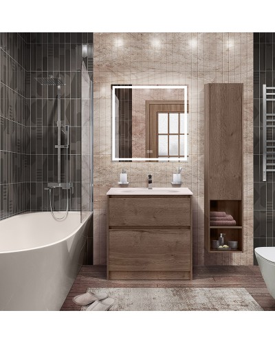 Тумба под раковину BelBagno Kraft 80 KRAFT-800-2C-PIA-RT Rovere Tabacco