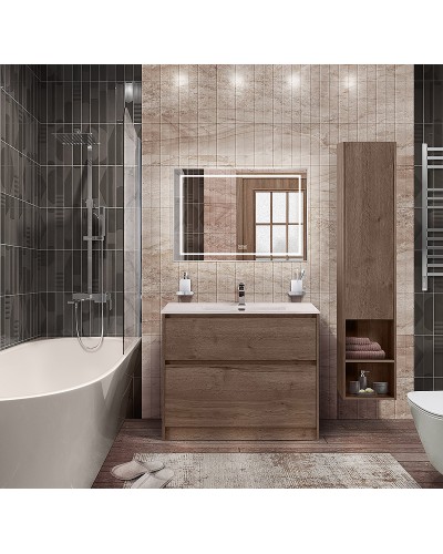 Тумба под раковину BelBagno Kraft 100 KRAFT-1000-2C-PIA-RT Rovere Tabacco