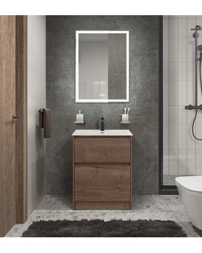 Тумба под раковину BelBagno Kraft 39 50 KRAFT39-500/390-2C-PIA-RT Rovere Tabacco