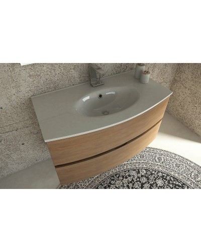 Тумба под раковину Cezares Dalila 100 54711 подвесная Rovere tabacco