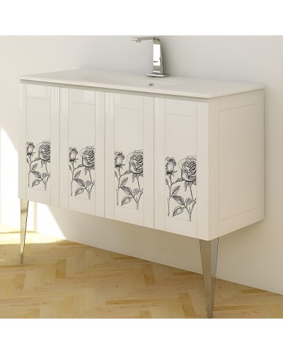 Тумба под раковину Cezares Rosa 120 42244 Белая