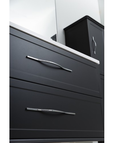 Тумба под раковину Cezares Tiffany 100 54952 подвесная Nero grafite