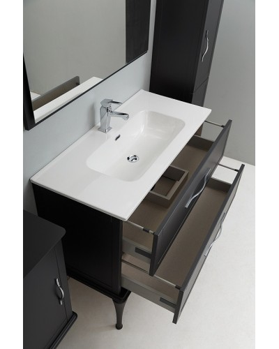 Тумба под раковину Cezares Tiffany 100 54952 подвесная Nero grafite