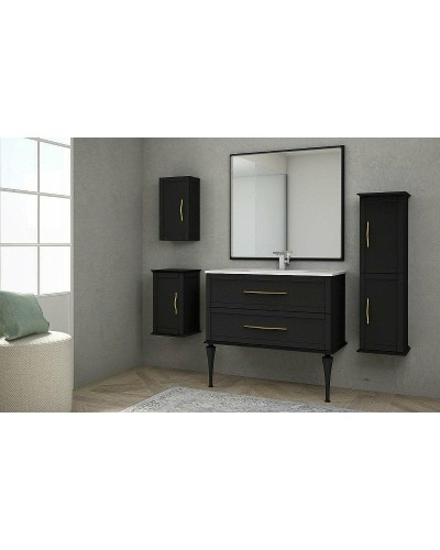 Тумба под раковину Cezares Tiffany 100 54952 подвесная Nero grafite