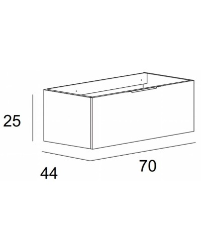 Тумба под раковину Cezares Premium 70 55416 подвесная Bianco opaco