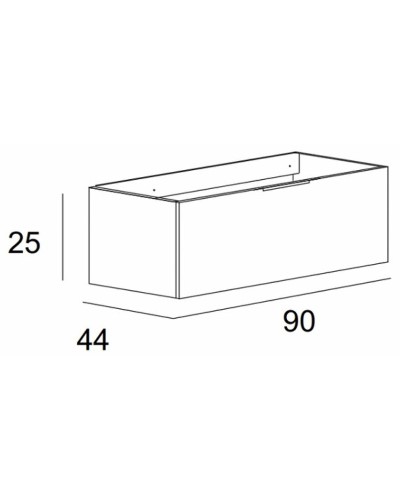 Тумба под раковину Cezares Premium 90 55421 подвесная Bianco opaco