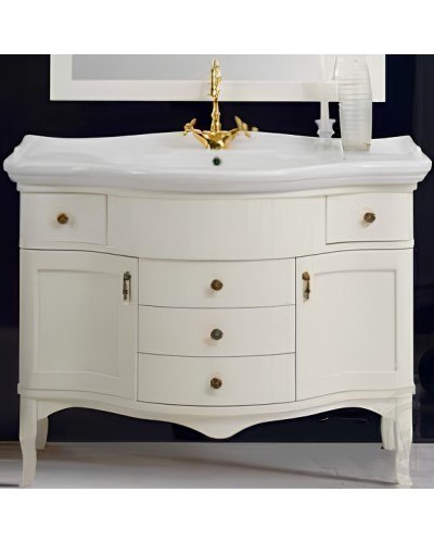 Тумба под раковину Cezares Rubino 105 RUBINO.BA.BLO Bianco laccato opaco