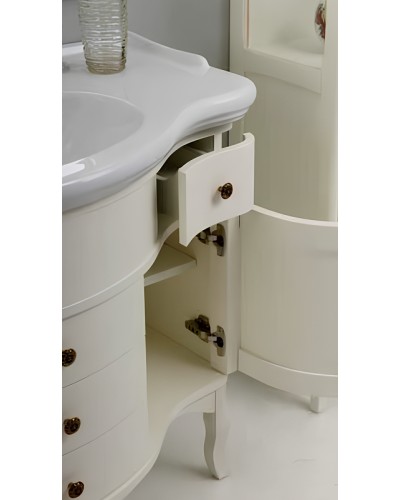 Тумба под раковину Cezares Rubino 105 RUBINO.BA.BLO Bianco laccato opaco