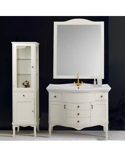 Тумба под раковину Cezares Rubino 105 RUBINO.BA.BLO Bianco laccato opaco