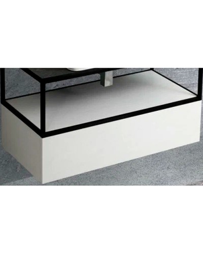 Тумба Cezares Cadro 70 CADRO-70-1C-SO-BG-BLUM подвесная Bianco Ghiaccio