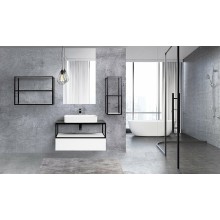 Тумба Cezares Cadro 70 CADRO-70-1C-SO-BG-BLUM подвесная Bianco Ghiaccio