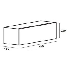 Тумба Cezares Cadro 70 CADRO-70-1C-SO-BG-BLUM подвесная Bianco Ghiaccio