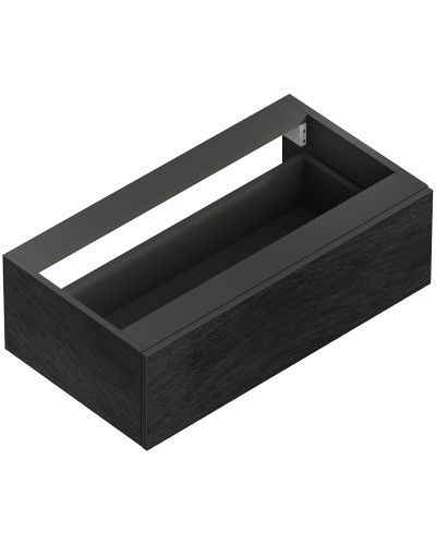 Тумба Cezares Cadro 70 CADRO-70-1C-SO-NR-BLUM подвесная Nero