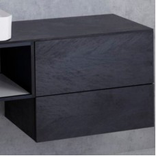 Тумба Cezares Cadro 70 CADRO-70-2C-SO-NR-BLUM подвесная Nero