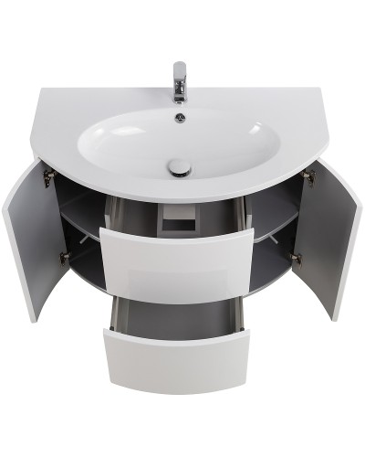 Тумба под раковину Cezares Eden 90 55146 подвесная Bianco Lucido